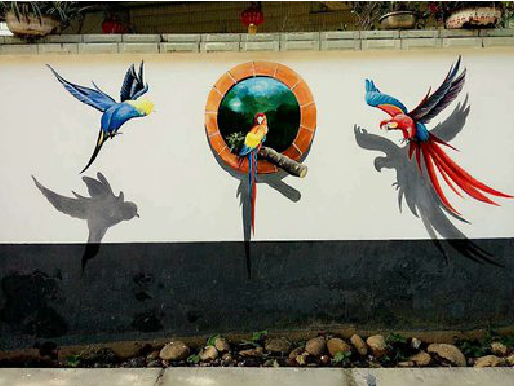 大邑视觉错位-3D墙绘设计