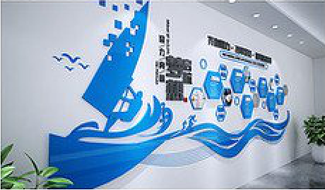大邑海浪主题文化墙如何设计？
