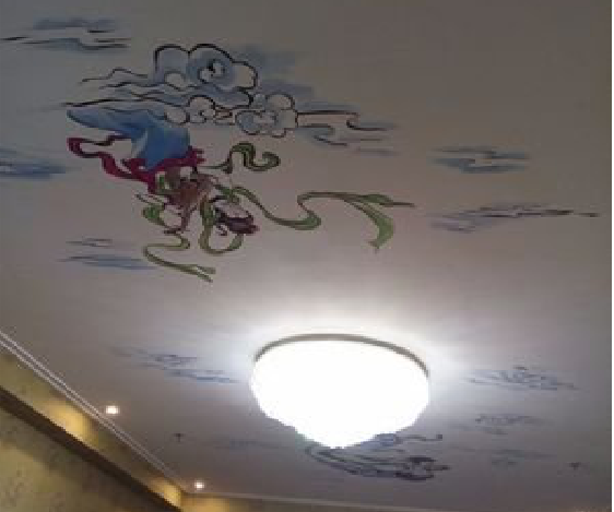 大邑如何快速绘制天花板上的手绘墙？