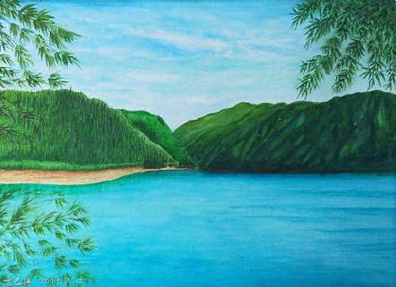 大邑在墙绘中，如何绘画绿水青山？